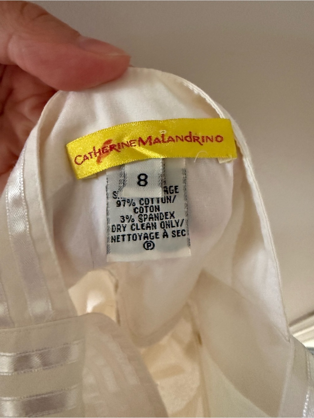 Vintage White Cotton Dress - Picture 6 of 7